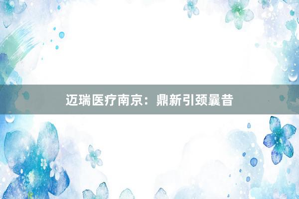 迈瑞医疗南京：鼎新引颈曩昔